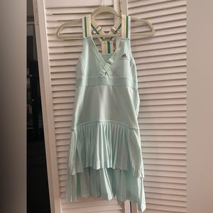 adidas by Stella McCartney Barricade Aqua Pleated Tennis Dress Medium NWT